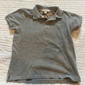 Burberry grey polo -short sleeve